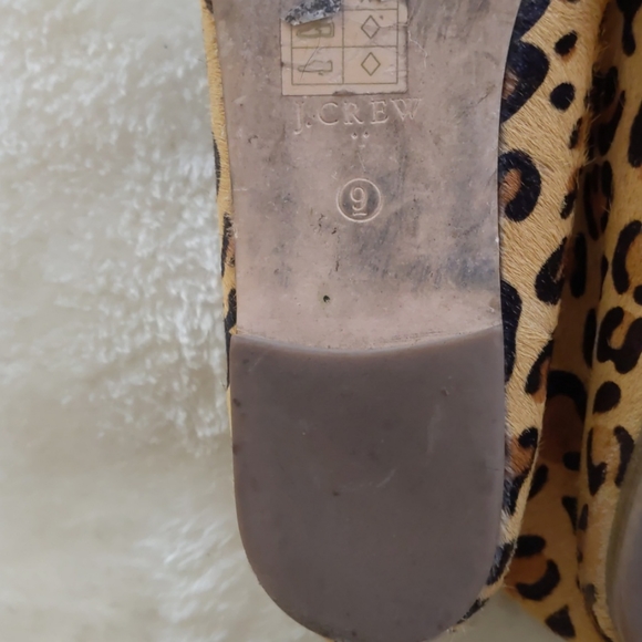 Women's J.Crew Cora Leopard Calf Hair Loafers - Picture 8 of 12